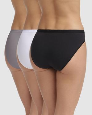 Lot de 3 culottes pour femme en coton - Dim vue3 - DIM - GEMO