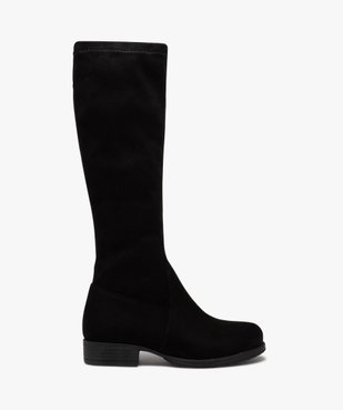 Bottes fille unies en suédine avec tige souple vue1 - GEMO (ENFANT) - GEMO