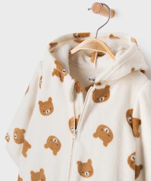 Combinaison pilote en velours à capuche imprimée bébé vue2 - GEMO(BB COUCHE) - GEMO