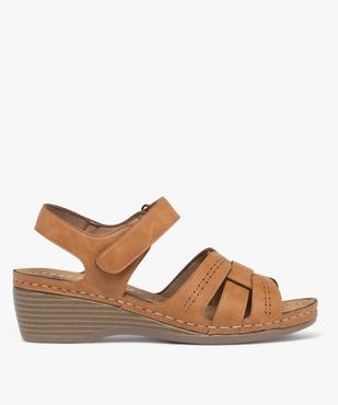 Sandales confort avec fermeture scratch femme vue1 - G'FLEX - GEMO