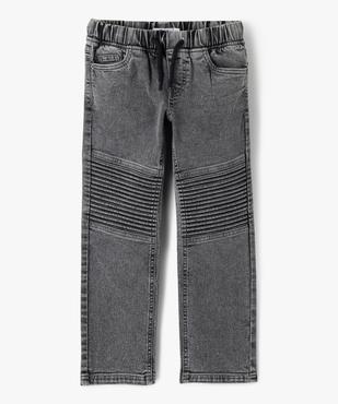 Jean Regular avec taille élastique garçon vue2 - GEMO 4G GARCON - GEMO