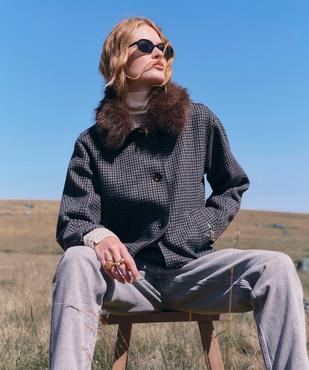 Veste courte avec col amovible femme vue4 - GEMO(FEMME PAP) - GEMO