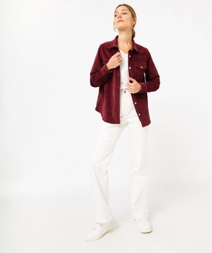 Chemise en velours côtelée femme - LuluCastagnette vue5 - LULUCASTAGNETTE - GEMO