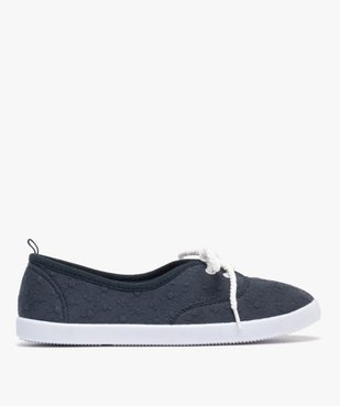 Ballerines en toile avec lacets cordelette femme - Valentina Baldano vue3 - VALENTINA BALDA - GEMO