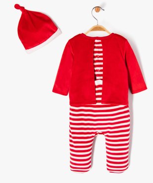 Pyjama de Noël velours avec bonnet bébé vue5 - GEMO(BEBE DEBT) - GEMO