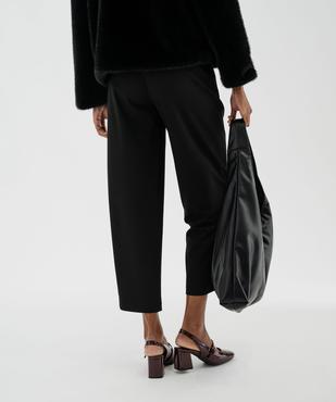 Pantalon tailleur coupe mom avec fine ceinture femme vue3 - GEMO(FEMME PAP) - GEMO