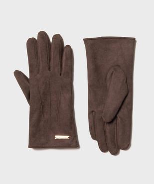 Gants suédine doublés femme - LuluCastagnette vue1 - LULUCASTAGNETTE - GEMO