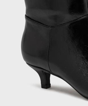 Boots vernis mat à bout pointu et kitten heels femme vue6 - FOLLOW ME - GEMO