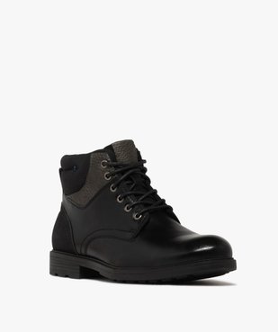 Boots avec empiècement rembourré sur le col homme - Mario Baldano vue8 - MARIO BALDANO - GEMO