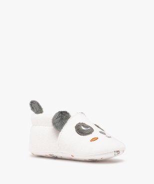 Chaussons de naissance bébé garçon panda vue2 - GEMO 4G BEBE - GEMO