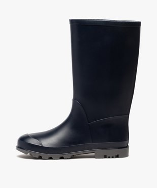 Bottes de pluie femme unies à semelle crantée vue3 - FOLLOW ME - GEMO