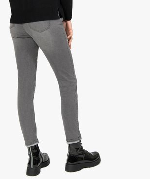 Jean femme coupe Slim aspect délavé vue3 - GEMO 4G FEMME - GEMO