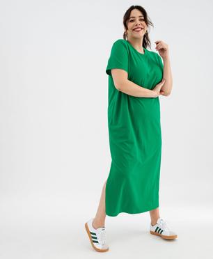 Robe tee-shirt à manches courtes et col rond femme grande taille vue4 - GEMO (G TAILLE) - GEMO