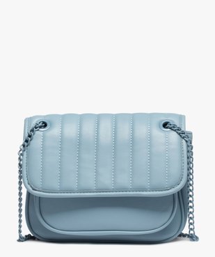 Sac femme avec rabat matelassé et bandoulière chaine vue1 - GEMO (ACCESS) - GEMO