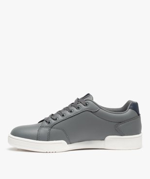Baskets homme unies à lacets – Kappa vue3 - KAPPA - GEMO