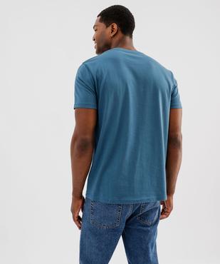 Tee-shirt à manches courtes et col rond homme vue3 - GEMO 4G HOMME - GEMO