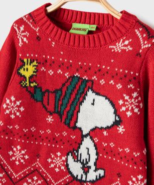 Pull col rond Noël bébé garçon - Snoopy vue2 - SNOOPY - GEMO