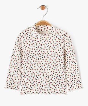 Sous-pull à motifs fleuris bébé fille - LuluCastagnette vue1 - LULUCASTAGNETTE - GEMO