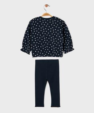 Ensemble 2 pièces sweat + legging bébé fille vue4 - GEMO(BEBE DEBT) - GEMO