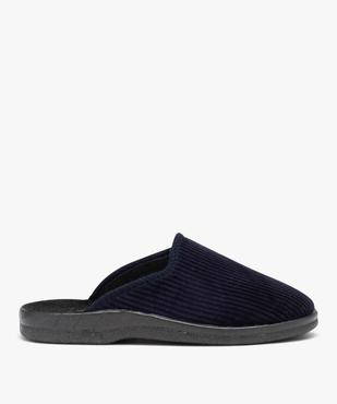 Chaussons homme mules confort dessus en velours côtelé uni vue1 - GEMO(HOMWR HOM) - GEMO