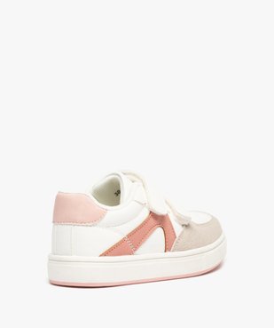 Baskets fille à scratch style retro détails colorés  vue4 - GEMO (ENFANT) - GEMO