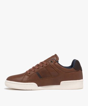 Baskets basses à lacets multimatières homme - Lee Cooper vue3 - LEE COOPER - GEMO