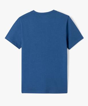 Tee-shirt à manches courtes avec inscription garçon vue3 - GEMO (JUNIOR) - GEMO
