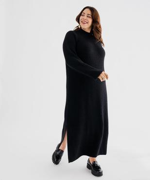 Robe pull longue fendue sur les côtés femme grande taille vue1 - GEMO (G TAILLE) - GEMO