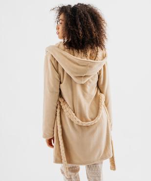 Robe de chambre à capuche femme vue4 - GEMO(HOMWR FEM) - GEMO
