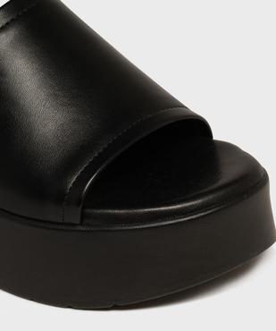 Mules à semelle plateforme et talon compensé femme vue6 - 5 MILES - GEMO