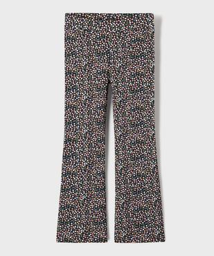 Legging flare en maille côtelée fille vue1 - GEMO 4G FILLE - GEMO