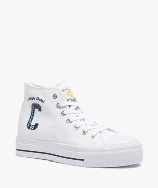 Baskets femme montantes en toile unie – Camps United vue2 - CAMPS UNITED - GEMO