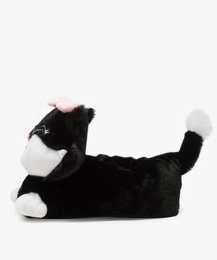 Chaussons femme peluche en forme de chat vue3 - GEMO(HOMWR FEM) - GEMO