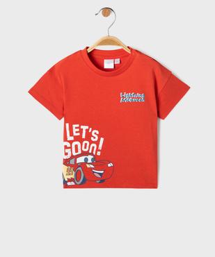 Tee-shirt manches courtes en jersey de coton imprimé Flash McQueen bébé garçon - Disney Baby vue1 - CARS - GEMO