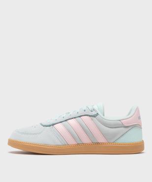 Baskets Breaknet Sleek dessus cuir femme - Adidas vue3 - ADIDAS - GEMO