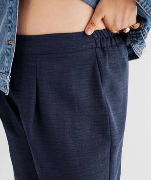 Pantalon fluide avec taille élastique femme grande taille vue2 - GEMO (G TAILLE) - GEMO