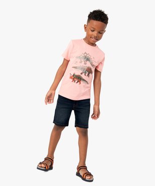 Bermuda garçon en jean coupe Regular vue5 - GEMO (ENFANT) - GEMO