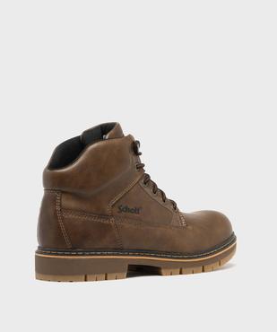 Boots tige mid à semelle crantée homme - Schott vue4 - SCHOTT - GEMO