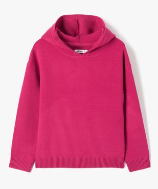 Pull fille à capuche avec rayures pailletées vue1 - GEMO (ENFANT) - GEMO