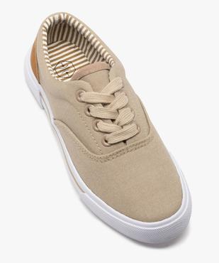 Tennis garçon en toile unie fermeture lacets  vue5 - GEMO 4G GARCON - GEMO