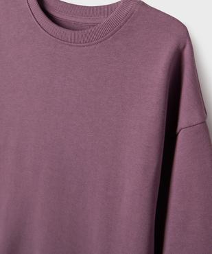 Sweat uni avec intérieur bouclette garçon vue2 - GEMO (ENFANT) - GEMO