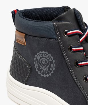 Baskets garçon mid-cut à zip et lacets tricolores vue7 - BUGGY GEMO FOR GOOD - GEMO