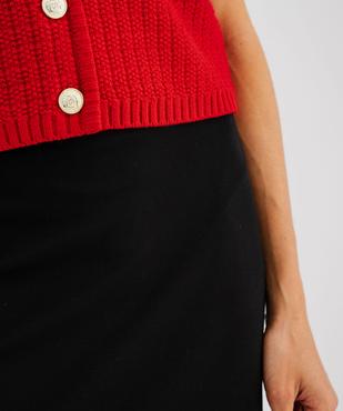 Jupe courte moulante en jersey extensible femme vue2 - GEMO(FEMME PAP) - GEMO