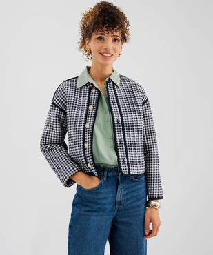Veste matelassée et rembourrée réversible femme vue4 - GEMO 4G FEMME - GEMO