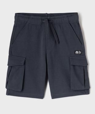 Bermuda cargo en maille French Terry garçon vue2 - GEMO (ENFANT) - GEMO