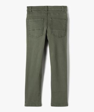 Pantalon uni extensible coupe Slim garçon vue4 - GEMO (ENFANT) - GEMO