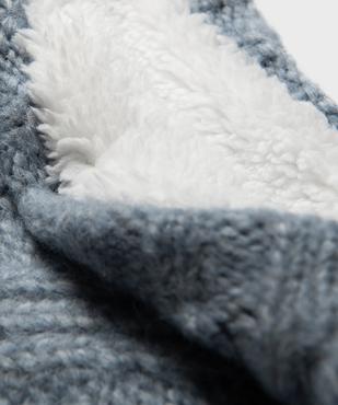 Echarpe tour de cou en grosse maille doublée sherpa fille vue2 - GEMO (ENFANT) - GEMO