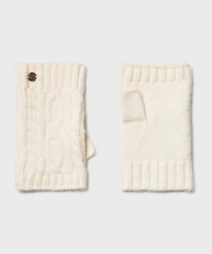 Mitaines en tricot torsadé avec de la laine fille - LuluCastagnette vue1 - LULUCASTAGNETTE - GEMO