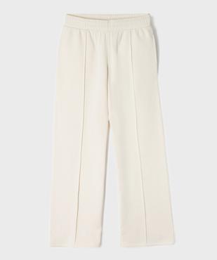 Pantalon de jogging coupe large taille élastique fille vue3 - GEMO 4G FILLE - GEMO