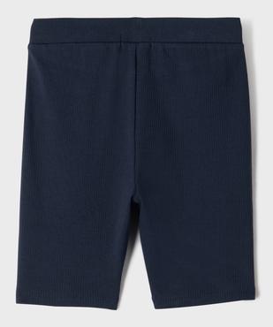 Cycliste en maille côtelée extensible fille vue3 - GEMO 4G FILLE - GEMO